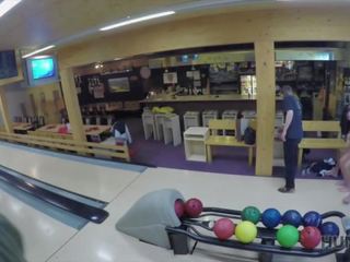 HUNT4K. adult clip in a Bowling Place - i've got Strike!