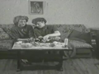 Vintage Lesbians: Two Ladies HD x rated film mov e5