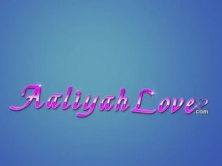 Bawdy enchantress Aaliyah Love Licks Up Her Spit