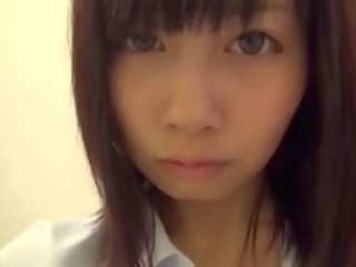 Aziatisch tiener op zelf schot video- heeft elite orgasme