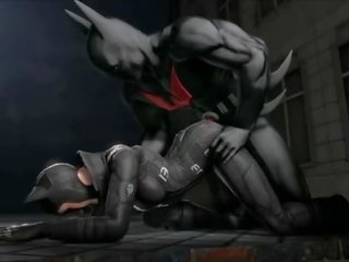 Catwoman and Harley Quinn have sex