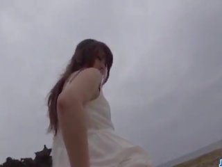 Mayuka akimoto video nuo jos plaukuotas twat į lauke scenos