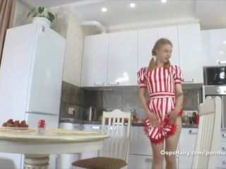 Kristinka masturbates with toy in dining room adult video vids