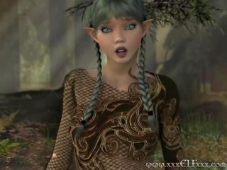 Hentaý elf in swell fantasy multfilm
